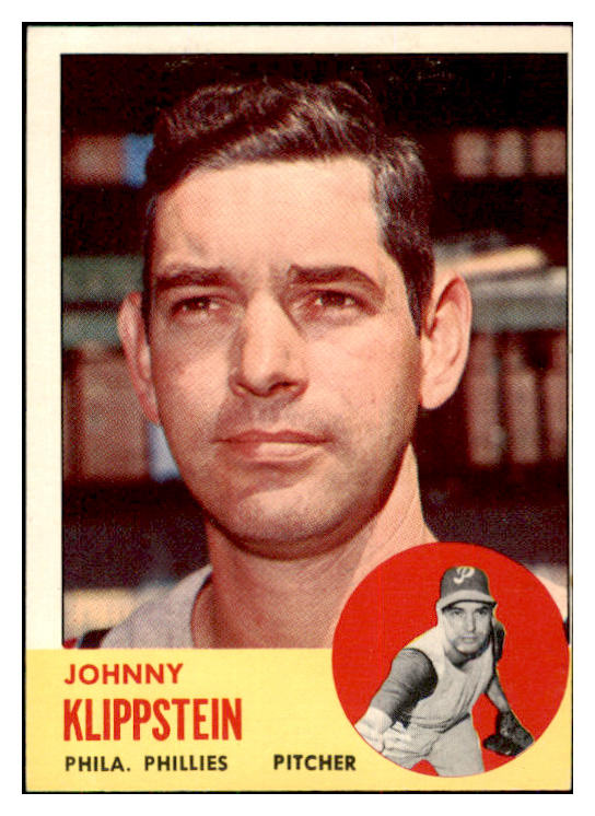1963 Topps Baseball #571 Johnny Klippstein Phillies VG-EX 420687