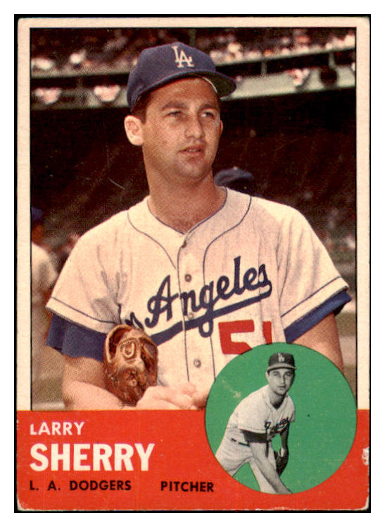 1963 Topps Baseball #565 Larry Sherry Dodgers VG-EX 420689