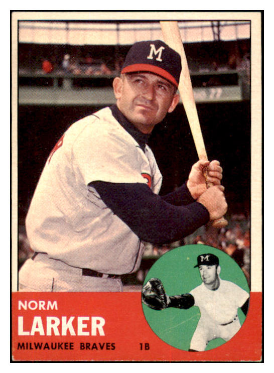 1963 Topps Baseball #536 Norm Larker Braves EX-MT 420696