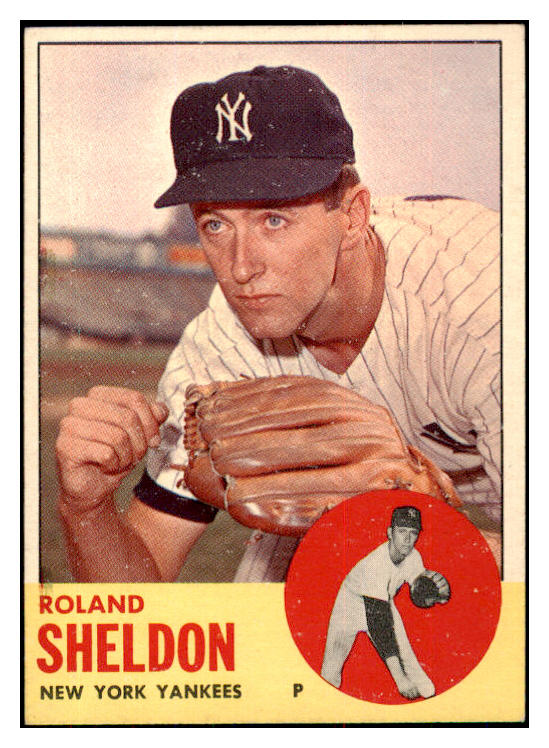 1963 Topps Baseball #507 Roland Sheldon Yankees EX-MT 420700