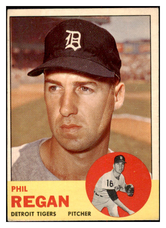 1963 Topps Baseball #494 Phil Regan Tigers EX-MT 420703