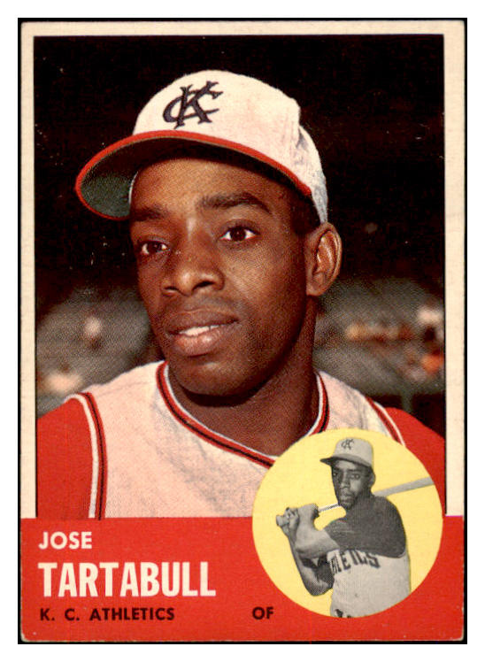 1963 Topps Baseball #449 Jose Tartabull A's EX-MT 420714