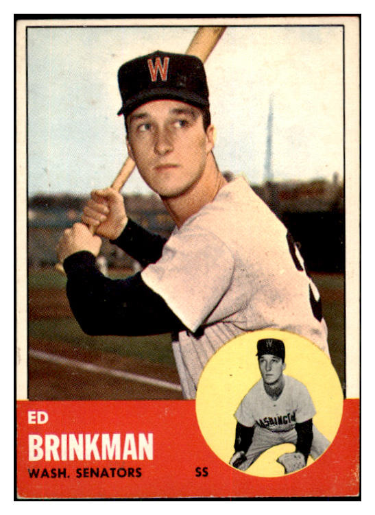 1963 Topps Baseball #479 Ed Brinkman Senators EX-MT 420715