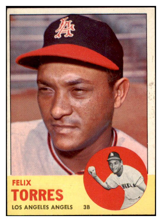 1963 Topps Baseball #482 Felix Torres Angels EX-MT 420731