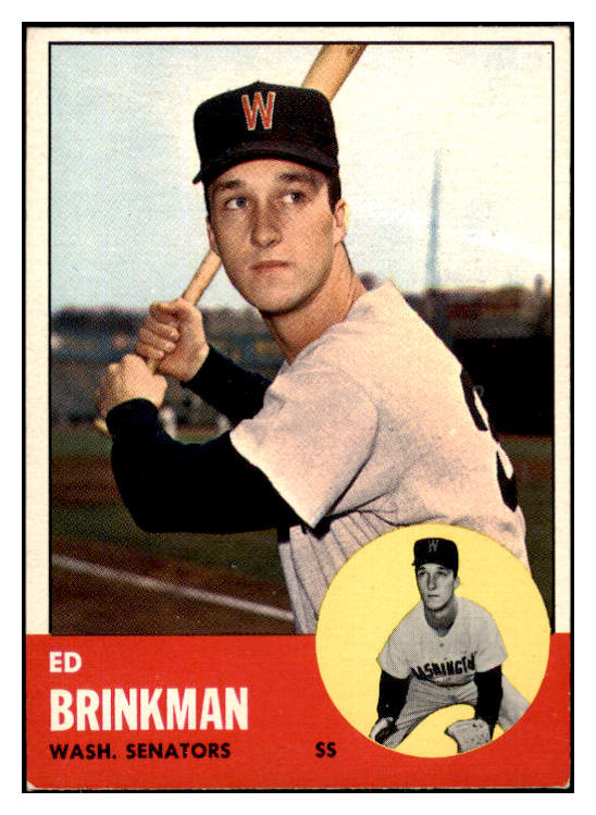1963 Topps Baseball #479 Ed Brinkman Senators EX-MT 420768