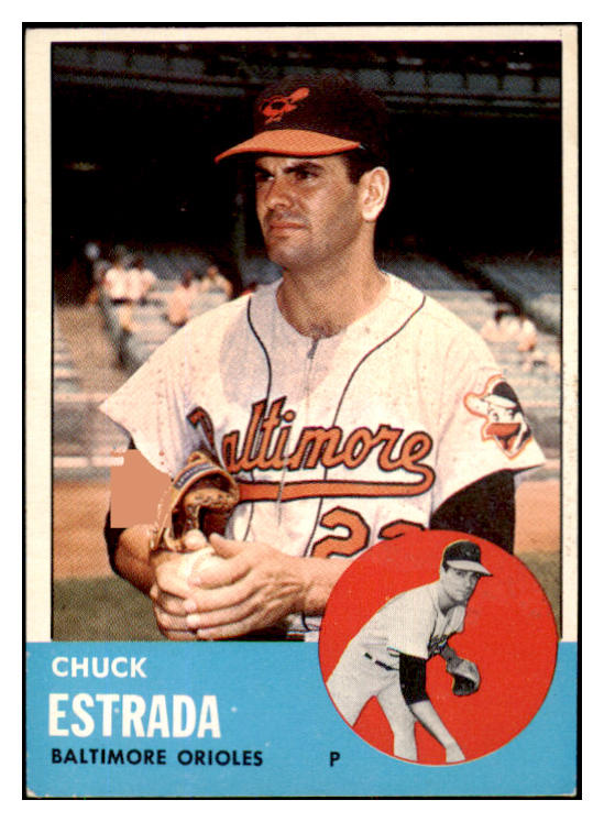 1963 Topps Baseball #465 Chuck Estrada Orioles EX-MT 420772
