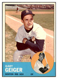 1963 Topps Baseball #513 Gary Geiger Red Sox EX-MT 420783