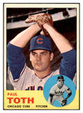 1963 Topps Baseball #489 Paul Toth Cubs EX-MT 420798
