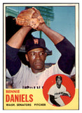 1963 Topps Baseball #497 Bennie Daniels Senators NR-MT 420804