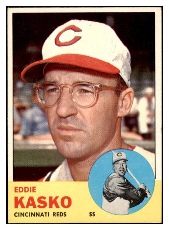 1963 Topps Baseball #498 Eddie Kasko Reds NR-MT 420805