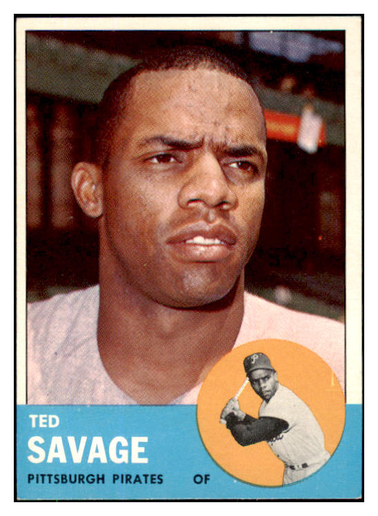 1963 Topps Baseball #508 Ted Savage Pirates NR-MT 420816