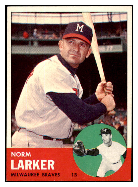 1963 Topps Baseball #536 Norm Larker Braves NR-MT 420822