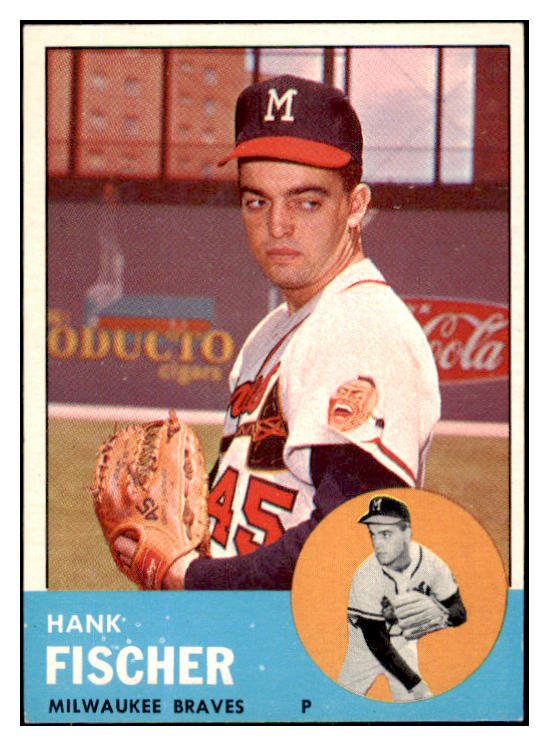 1963 Topps Baseball #554 Hank Fischer Braves NR-MT 420826