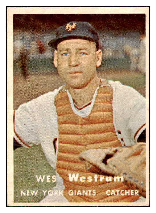 1957 Topps Baseball #323 Wes Westrum Giants EX-MT 420928