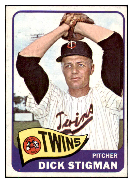 1965 Topps Baseball #548 Dick Stigman Twins NR-MT 421131
