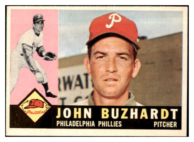 1960 Topps Baseball #549 John Buzhardt Phillies NR-MT 421240