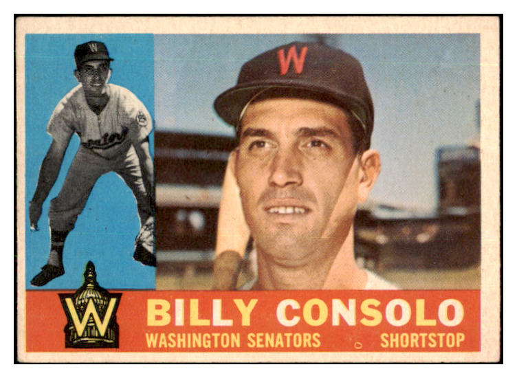 1960 Topps Baseball #508 Billy Consolo Senators EX-MT 421309