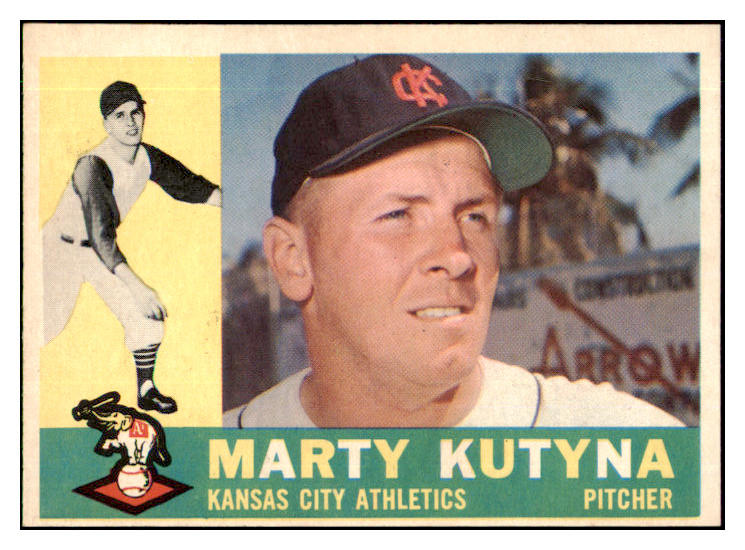 1960 Topps Baseball #516 Marty Kutyna A's NR-MT 421417