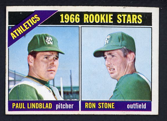 1966 Topps Baseball #568 Paul Lindblad A's EX-MT 421435