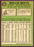 1967 Topps Baseball #200 Willie Mays Giants EX+/EX-MT 421799