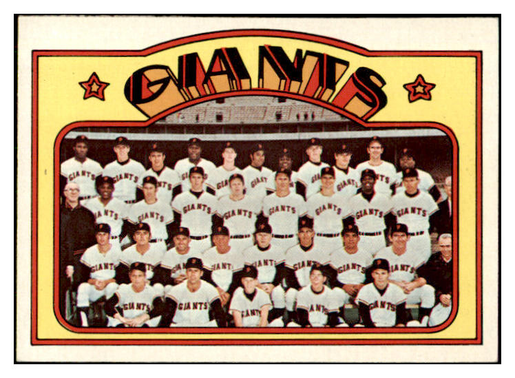 1972 Topps Baseball #771 San Francisco Giants Team NR-MT 422046