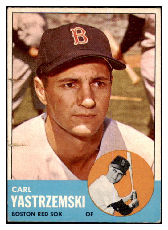 1963 Topps Baseball #115 Carl Yastrzemski Red Sox VG 422192