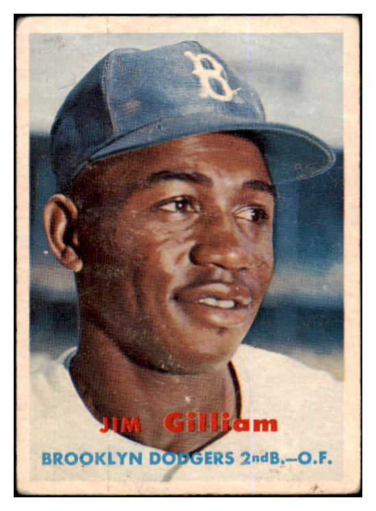 1957 Topps Baseball #115 Jim Gilliam Dodgers VG 422239