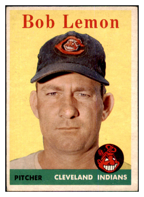 1958 Topps Baseball #002 Bob Lemon Indians VG-EX 422273