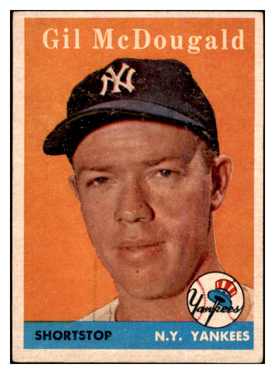 1958 Topps Baseball #020 Gil McDougald Yankees VG-EX 422278