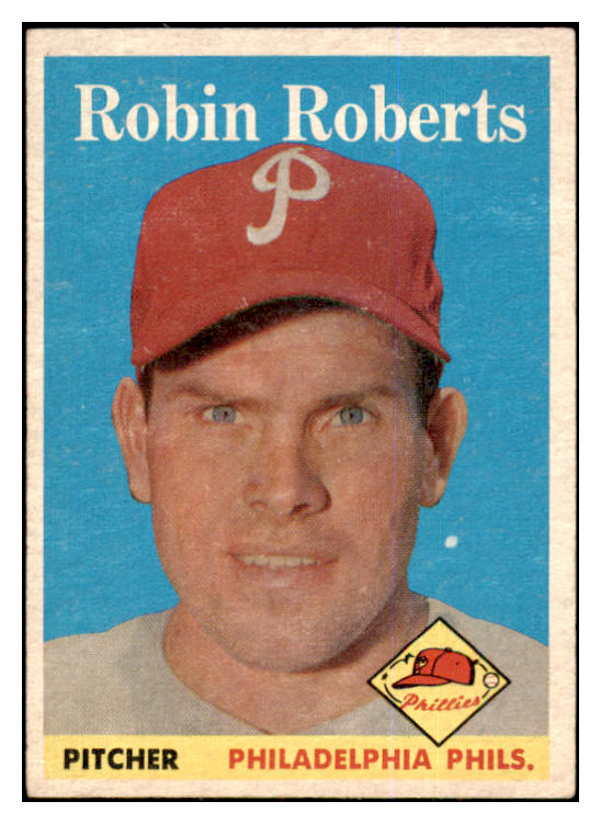 1958 Topps Baseball #090 Robin Roberts Phillies VG-EX 422288