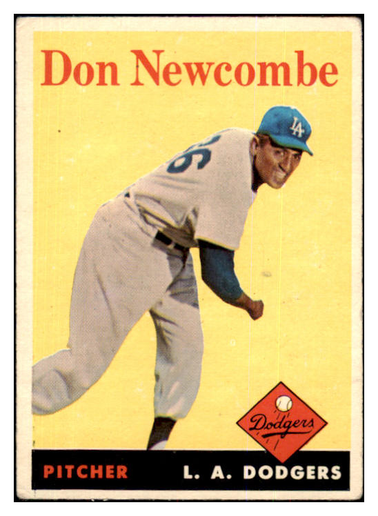 1958 Topps Baseball #340 Don Newcombe Dodgers VG-EX 422322