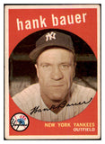 1959 Topps Baseball #240 Hank Bauer Yankees VG 422368