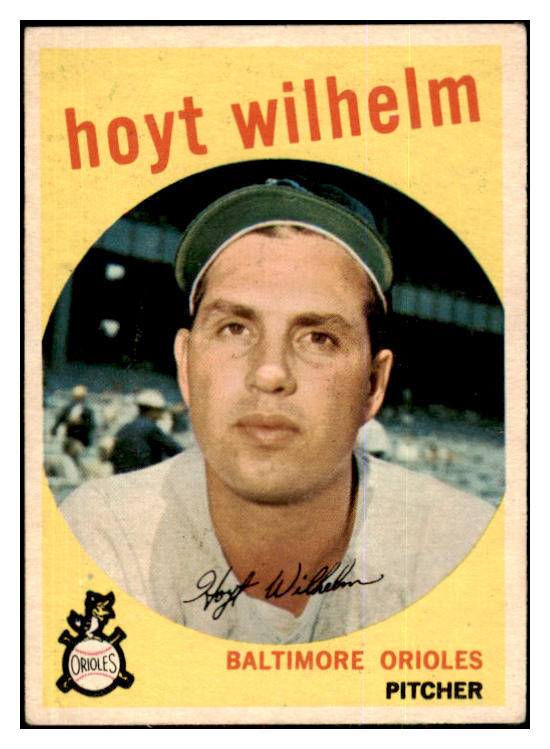 1959 Topps Baseball #349 Hoyt Wilhelm Orioles VG-EX 422383