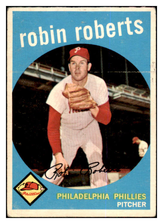 1959 Topps Baseball #352 Robin Roberts Phillies VG 422389