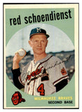 1959 Topps Baseball #480 Red Schoendienst Braves EX 422409