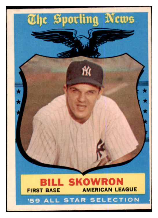 1959 Topps Baseball #554 Bill Skowron A.S. Yankees EX 422423