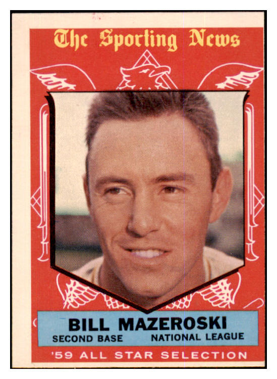1959 Topps Baseball #555 Bill Mazeroski A.S. Pirates VG-EX 422428