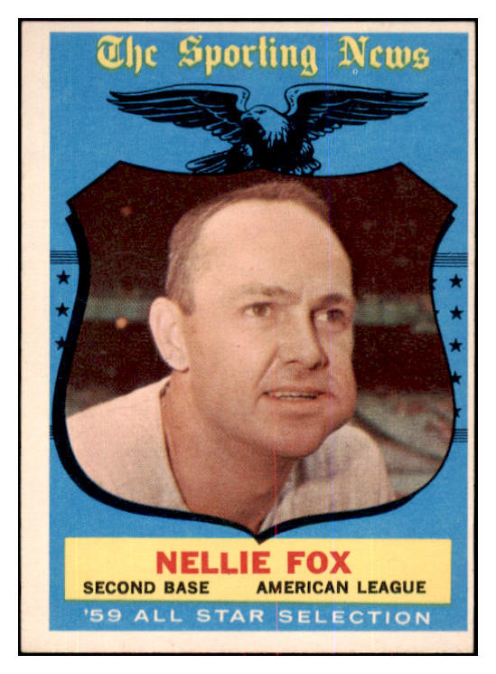 1959 Topps Baseball #556 Nellie Fox A.S. White Sox EX 422429