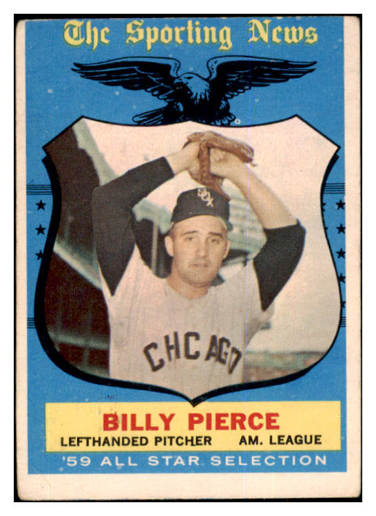 1959 Topps Baseball #572 Billy Pierce A.S. White Sox VG 422449