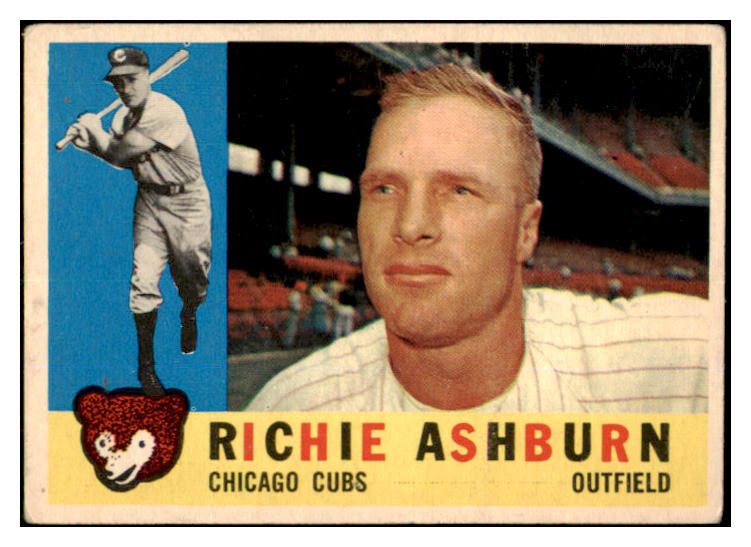 1960 Topps Baseball #305 Richie Ashburn Cubs VG 422501