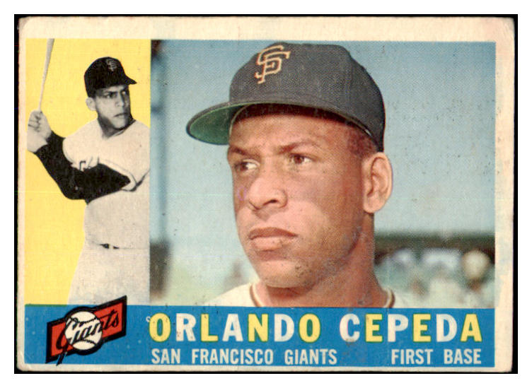 1960 Topps Baseball #450 Orlando Cepeda Giants VG 422522