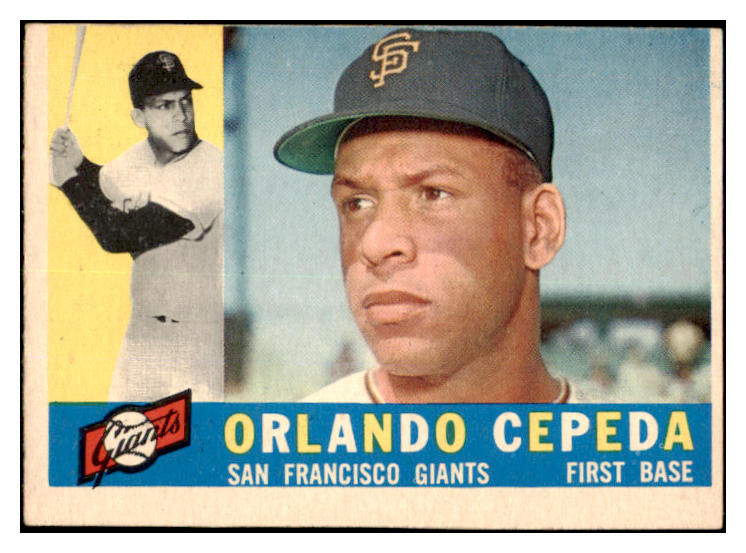 1960 Topps Baseball #450 Orlando Cepeda Giants VG 422523