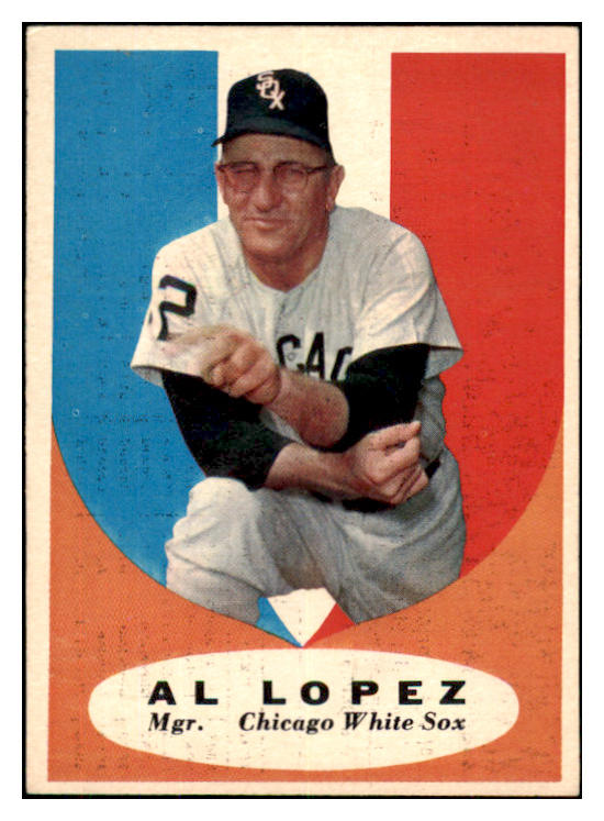 1961 Topps Baseball #132 Al Lopez White Sox EX 422563