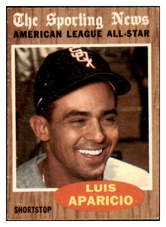 1962 Topps Baseball #469 Luis Aparicio A.S. White Sox EX 422681