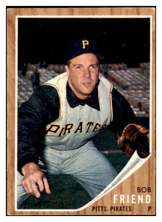 1962 Topps Baseball #520 Bob Friend Pirates VG-EX 422684