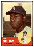 1963 Topps Baseball #080 Jim Gilliam Dodgers VG-EX 422704