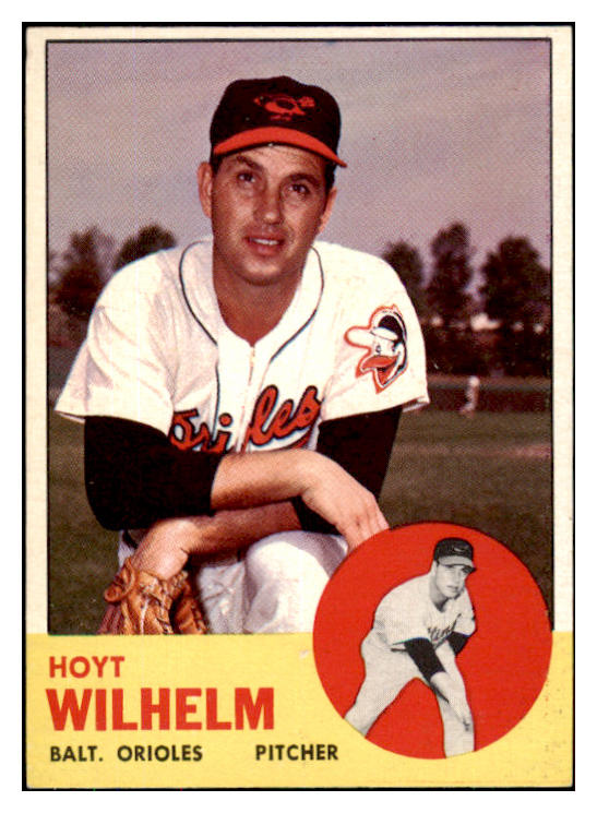 1963 Topps Baseball #108 Hoyt Wilhelm Orioles EX-MT 422705