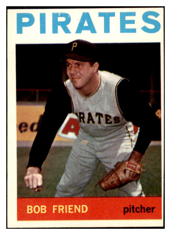 1964 Topps Baseball #020 Bob Friend Pirates EX 422747