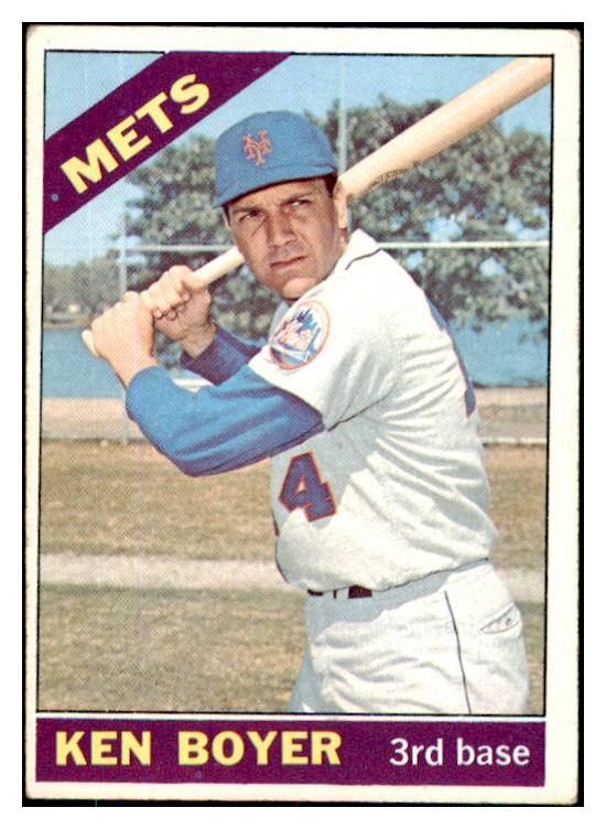 1966 Topps Baseball #385 Ken Boyer Mets VG-EX 422858