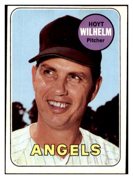 1969 Topps Baseball #565 Hoyt Wilhelm Angels EX 422951